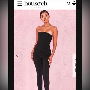 House of CB black jumpsuit- size Small